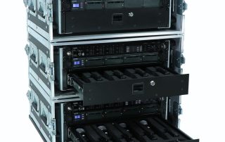 Shure Axient Digital rack Quad en Dual ontvanger in Flightcase Peitsman Rotterdam