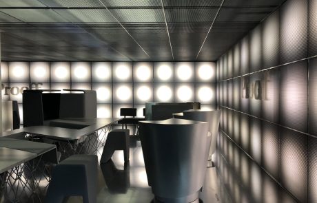 Doepel Strijkers tijdens Orgatec 2018 in Keulen voor Prooff